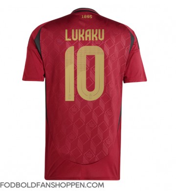 Belgien Romelu Lukaku #10 Hjemmebanetrøje EM 2024 Kortærmet